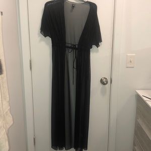 BLACK see through kimono